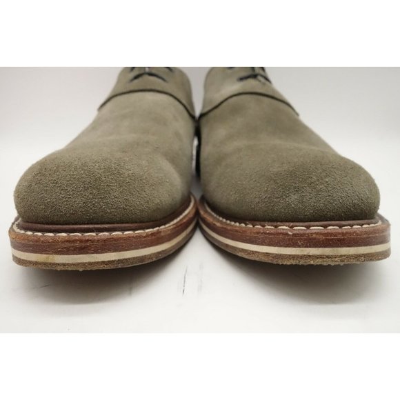 Helm Olive Green Suede Leather Dress Casual Oxfords Shoes Men\'s 11 D main image 8